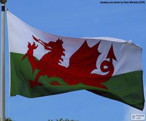 пазл Флаг Уэльса